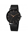 Luksusowe kobiety zegarek ze stali nierdzewnej czarna bransoletka Casual panie kwarcowe Wrist Watch kobiety zegarki reloj mujer 