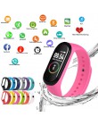 M4 inteligentne silikonowe zegarki sportowe paski dla kobiet ekran LED Fitness Traker Bluetooth wodoodporne zegarki damskie mark