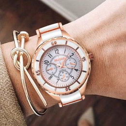 Zegarki damskie różowe złoto zegarek pełne stalowe zegarki damskie dla kobiet zegarek damski zegarek na rękę 2019 seks kol saati