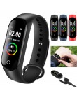 M4 inteligentne silikonowe zegarki sportowe paski dla kobiet ekran LED Fitness Traker Bluetooth wodoodporne zegarki damskie mark