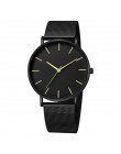 Luksusowe kobiety zegarek ze stali nierdzewnej czarna bransoletka Casual panie kwarcowe Wrist Watch kobiety zegarki reloj mujer 