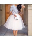 Party pociąg Puffy 5 warstwy 60CM moda kobiety spódnica z tiulu Tutu ślub druhna Overskirt halka Lolita Saia