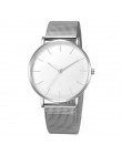 Luksusowe kobiety zegarek ze stali nierdzewnej czarna bransoletka Casual panie kwarcowe Wrist Watch kobiety zegarki reloj mujer 