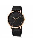 Moda Reloj Mujer zegarek kwarcowy proste Montre Femme kobiety Mesh bransoletka ze stali nierdzewnej Casual zegarek na rękę metal