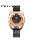 YOLAKO kobiety zegarki bransoletka nowy kwarc zegar zegarki damskie Relogio Feminino diament Reloj Mujer Hot montre femme 533