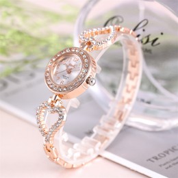 Damski indywidualny zegarek kwarcowy ze stopu damski pełny diament luksusowy zegarek damski zegarki sukienka zegarek Party dekor