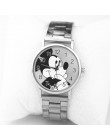 Zegarki damskie Mickey Top Luxury Band Fashion Women Watch zegarek kwarcowy ze stali nierdzewnej analogowy zegarek z paskiem