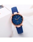 Saat Casual kobiety romantyczny Starry Sky Wrist Watch skóra Rhinestone projektant panie zegar prosta sukienka Gfit Montre Femme