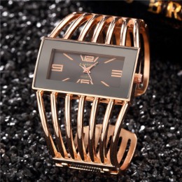 Kobiety bransoletka z różowego złota bransoletka zegarek 2019 nowe luksusowe panie prostokąt sukienka zegarki kwarcowe zegar baj