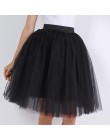 Party pociąg Puffy 5 warstwy 60CM moda kobiety spódnica z tiulu Tutu ślub druhna Overskirt halka Lolita Saia