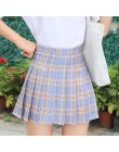 XS-XXL wysokiej talii linii kobiet spódnica w paski, szyty spódnica plisowana spódnica w pasie słodkie dziewczyny spódnica do ta