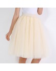 Party pociąg Puffy 5 warstwy 60CM moda kobiety spódnica z tiulu Tutu ślub druhna Overskirt halka Lolita Saia