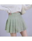 XS-XXL wysokiej talii linii kobiet spódnica w paski, szyty spódnica plisowana spódnica w pasie słodkie dziewczyny spódnica do ta
