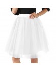 Party pociąg Puffy 5 warstwy 60CM moda kobiety spódnica z tiulu Tutu ślub druhna Overskirt halka Lolita Saia
