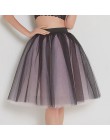 Party pociąg Puffy 5 warstwy 60CM moda kobiety spódnica z tiulu Tutu ślub druhna Overskirt halka Lolita Saia