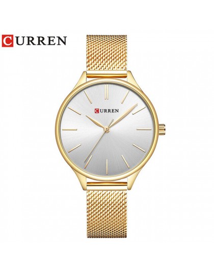 CURREN Hot moda prosty styl nowe damskie bransoletki z zegarkiem kobiety sukienka zegarek kwarcowy kobieta zegar prezenty relogi