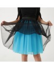Party pociąg Puffy 5 warstwy 60CM moda kobiety spódnica z tiulu Tutu ślub druhna Overskirt halka Lolita Saia