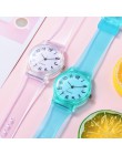 Dropshipping panie silikonowy zegarek kobiety dorywczo gumy galaretki żel kwarcowy zegar bransoletka sukienka Wrist Watch Relogi