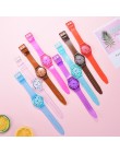 Dropshipping panie silikonowy zegarek kobiety dorywczo gumy galaretki żel kwarcowy zegar bransoletka sukienka Wrist Watch Relogi
