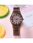 Dropshipping panie silikonowy zegarek kobiety dorywczo gumy galaretki żel kwarcowy zegar bransoletka sukienka Wrist Watch Relogi