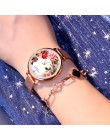Ultra damski zegarek siateczkowy pasek damski zegarek luksusowy reloj mujer klasyczny chiński styl damski damski zegarek damski