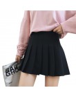 Kobiety wysokiej talii spódnica Cosplay 2019 wiosna lato kawaii Denim solidna linia sailor spódnice japoński mundurek szkolny kr