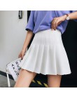 Kobiety wysokiej talii spódnica Cosplay 2019 wiosna lato kawaii Denim solidna linia sailor spódnice japoński mundurek szkolny kr