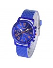 Foloy cyfrowe zegarki damskie jakość moda genewa cyfry rzymskie Faux Leather Analog Quartz Ladies bransoletka do zegarka zegar p