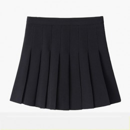 Kobiety wysokiej talii spódnica Cosplay 2019 wiosna lato kawaii Denim solidna linia sailor spódnice japoński mundurek szkolny kr