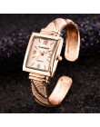 Relogio Feminino Ladies Luxury Casual złote zegarki moda damska zegarek z bransoletą zegarek na bransolecie ze stali nierdzewnej