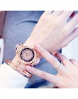 2019 kobiet zegarki zestaw bransoletek Starry Sky bransoletka damska zegarek Casual skórzany zegarek kwarcowy zegar Relogio Femi