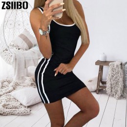 Seksowne ubrania klubowe czarny szary Gary bez rękawów Bodycon Mini Paty sukienka lato duże rozmiary kobiety sukienka Vestidos D