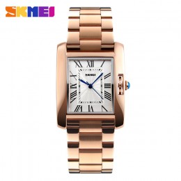 SKMEI Hot sprzedaży panie zegarek zegar kobiety zegarki luksusowe ze stali nierdzewnej analogowy zegarek kwarcowy kobiety Relogi