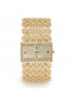 Bransoletka zegarek kobiety moda damska zegarek luksusowe złote zegarki damskie zegarki damskie zegar reloj mujer montre femme r