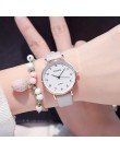 Kobiety moda biały zegarek skóra quartz zegarki damskie 2019 marka ulzzang proste numer Dial kobieta zegar Montre Femme