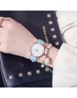 Kobiety moda biały zegarek skóra quartz zegarki damskie 2019 marka ulzzang proste numer Dial kobieta zegar Montre Femme