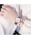 Kobiety moda biały zegarek skóra quartz zegarki damskie 2019 marka ulzzang proste numer Dial kobieta zegar Montre Femme