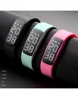 Nowe kobiety inteligentne elektroniczne bransoletki krokomierz sport cyfrowe zegarki moda kamuflaż budzik kalorii opaska fitness