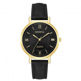 Genewa moda Montre Bayan Saat zegar skórzany zegarek damski w zegarkach kwarcowych urvoi zegarki damskie Relojes Para Mujer Hot 