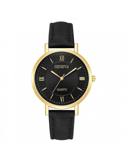 Genewa moda Montre Bayan Saat zegar skórzany zegarek damski w zegarkach kwarcowych urvoi zegarki damskie Relojes Para Mujer Hot 