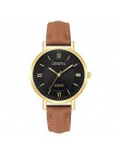Genewa moda Montre Bayan Saat zegar skórzany zegarek damski w zegarkach kwarcowych urvoi zegarki damskie Relojes Para Mujer Hot 