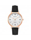 Genewa moda Montre Bayan Saat zegar skórzany zegarek damski w zegarkach kwarcowych urvoi zegarki damskie Relojes Para Mujer Hot 