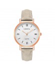 Genewa moda Montre Bayan Saat zegar skórzany zegarek damski w zegarkach kwarcowych urvoi zegarki damskie Relojes Para Mujer Hot 