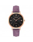 Genewa moda Montre Bayan Saat zegar skórzany zegarek damski w zegarkach kwarcowych urvoi zegarki damskie Relojes Para Mujer Hot 