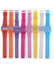 Różowe dzieci cyfrowe zegarki silikonowy pasek chłopcy dziewczęta elektroniczny zegarek chronograf Alarm śliczne studenci zegar 