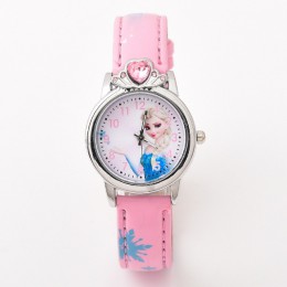 W nowym stylu księżniczka elza dziecięce zegarki Cartoon Anna kryształ księżniczka dzieci zegarek dla dziewcząt studentów dzieci