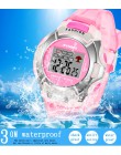 Nowy wodoodporny zegarek dla dzieci chłopcy dziewczęta LED sportowe cyfrowe zegarki plastikowe dzieci Alarm data Casual Watch wy