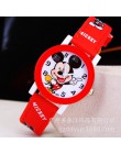 Nowy 2016 moda fajne bajkowy zegarek mickey dla dzieci dziewczyny skórzane zegarki cyfrowe dla dzieci chłopcy prezent na boże na