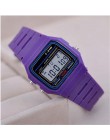 Różowe dzieci cyfrowe zegarki silikonowy pasek chłopcy dziewczęta elektroniczny zegarek chronograf Alarm śliczne studenci zegar 