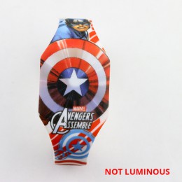 Nowy Luminous księżniczka elza dzieci zegarki dzieci Spiderman Avengers Cartoon wzór LED zegarek dziewczęcy Reloj Infantil zegar